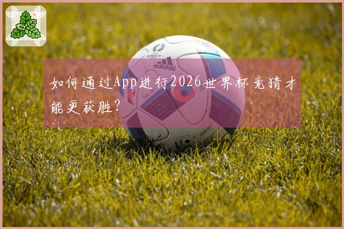 如何通过App进行2026世界杯竞猜才能更获胜？