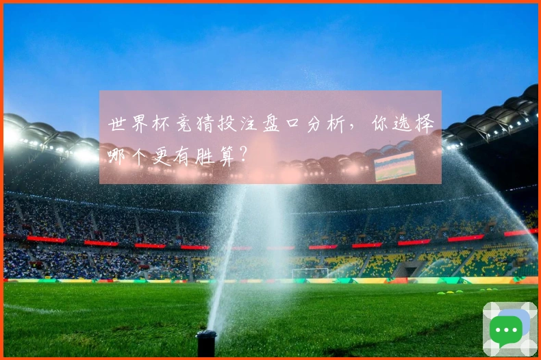 世界杯竞猜投注盘口分析，你选择哪个更有胜算？